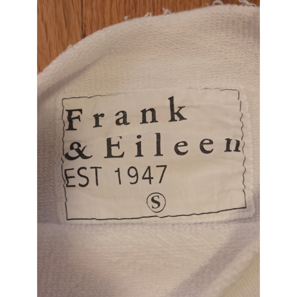 Frank & Eileen "Effie" Long Sleeve Funnel Capelet, Triple Terry, White, Sz S - Picture 5 of 12
